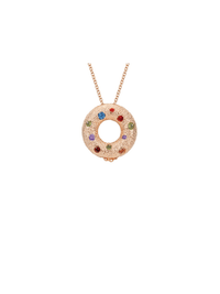 Halo Multiple Style Pendant - Small (Rose Gold) - Necklace | Orange Cube