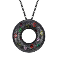 Halo Pendant - Large (Ebony) - Necklace | Orange Cube