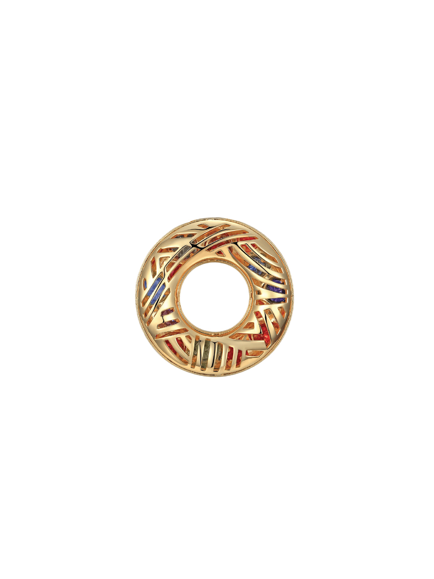 Halo Pendant - Large - Necklace | Orange Cube