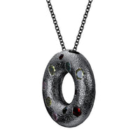 Halo Pendant - Small (Ebony) - Necklace | Orange Cube