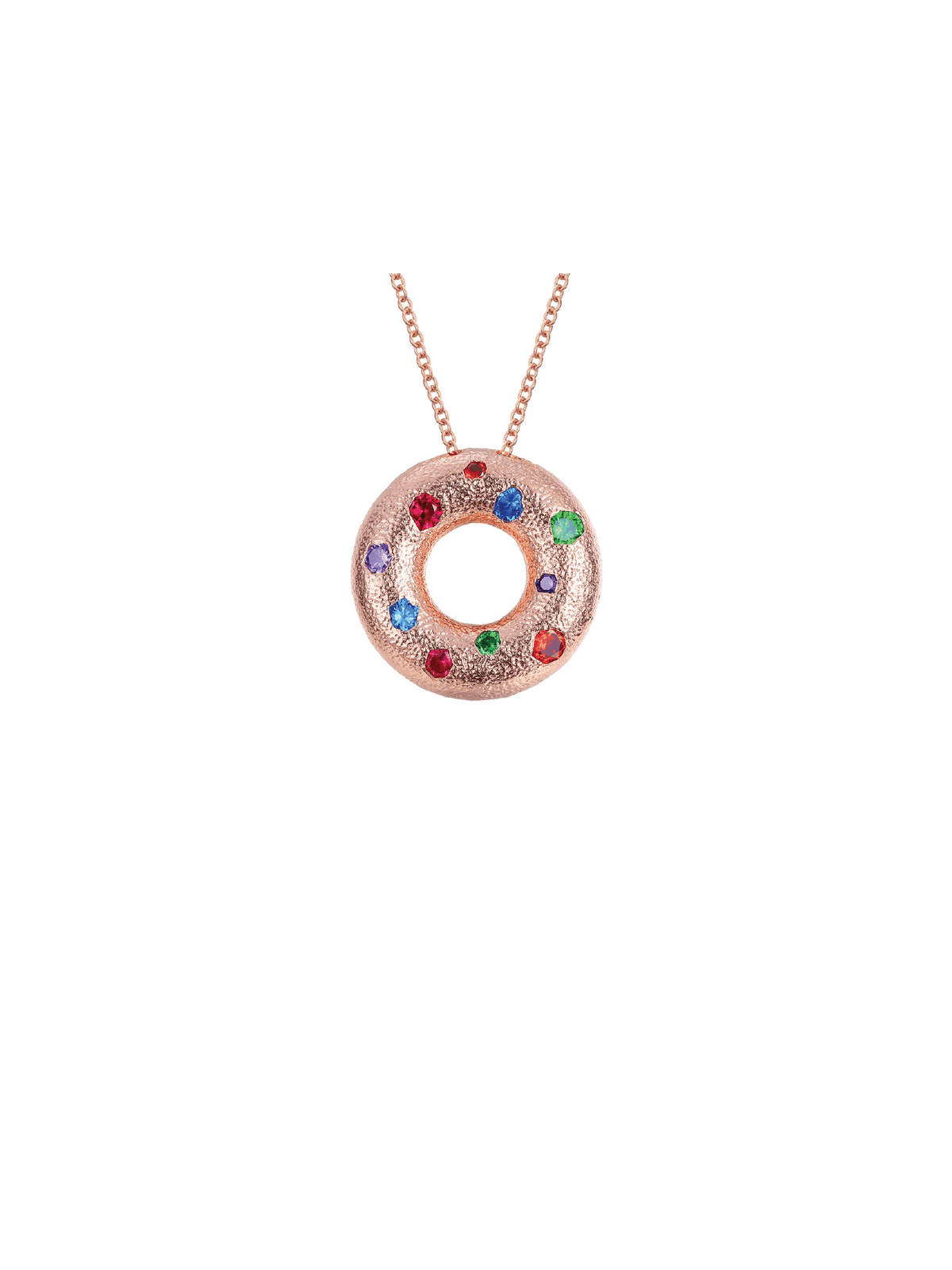 Halo Pendant - Small (Rose Gold) - Necklace | Orange Cube