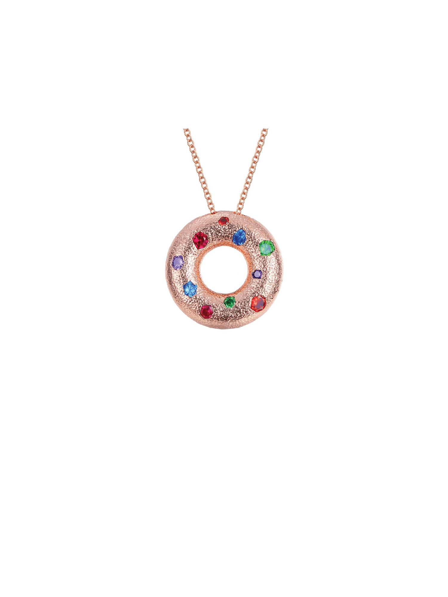 Halo Pendant - Small (Rose Gold) - Necklace | Orange Cube