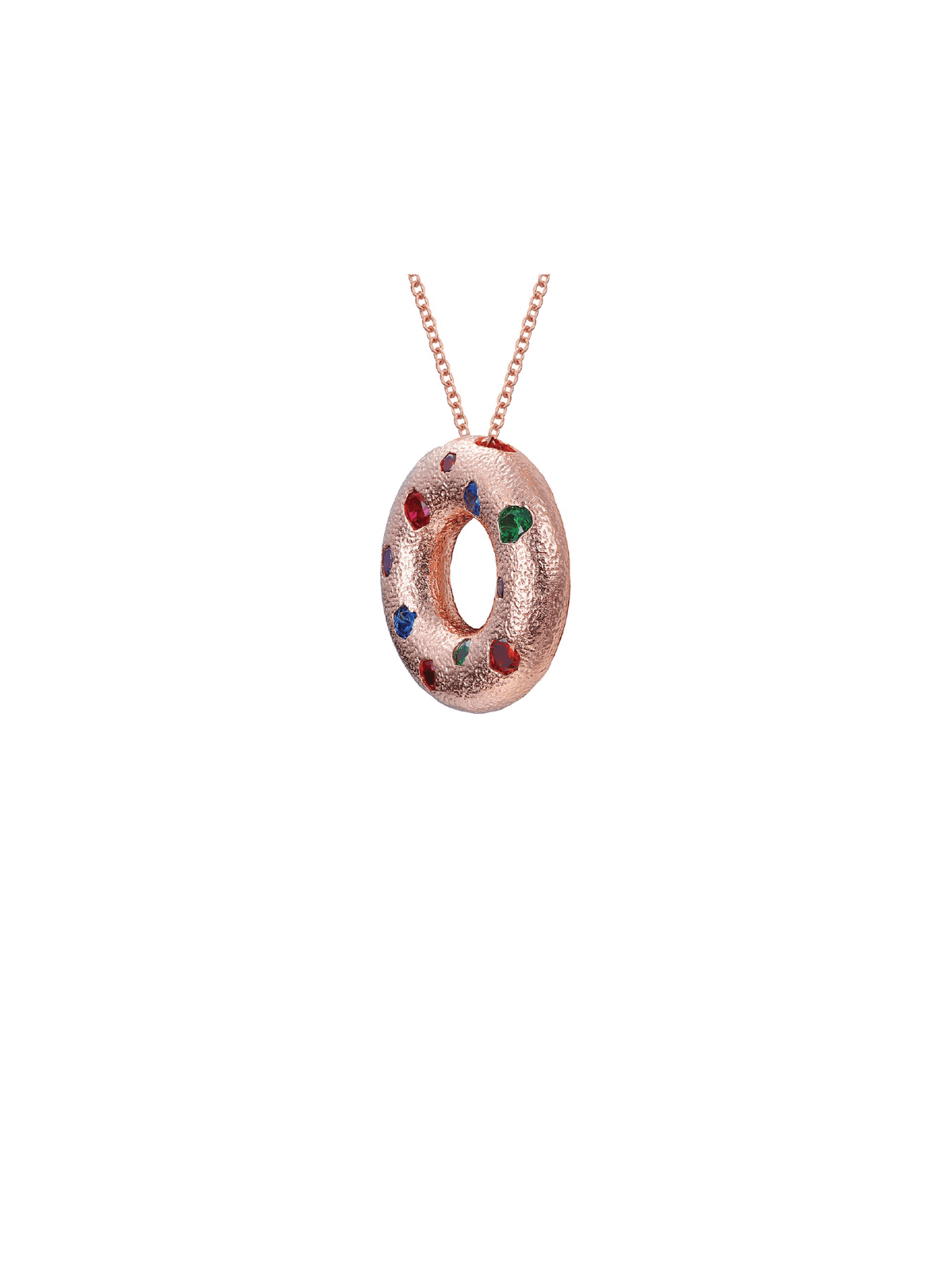 Halo Pendant - Small (Rose Gold) - Necklace | Orange Cube