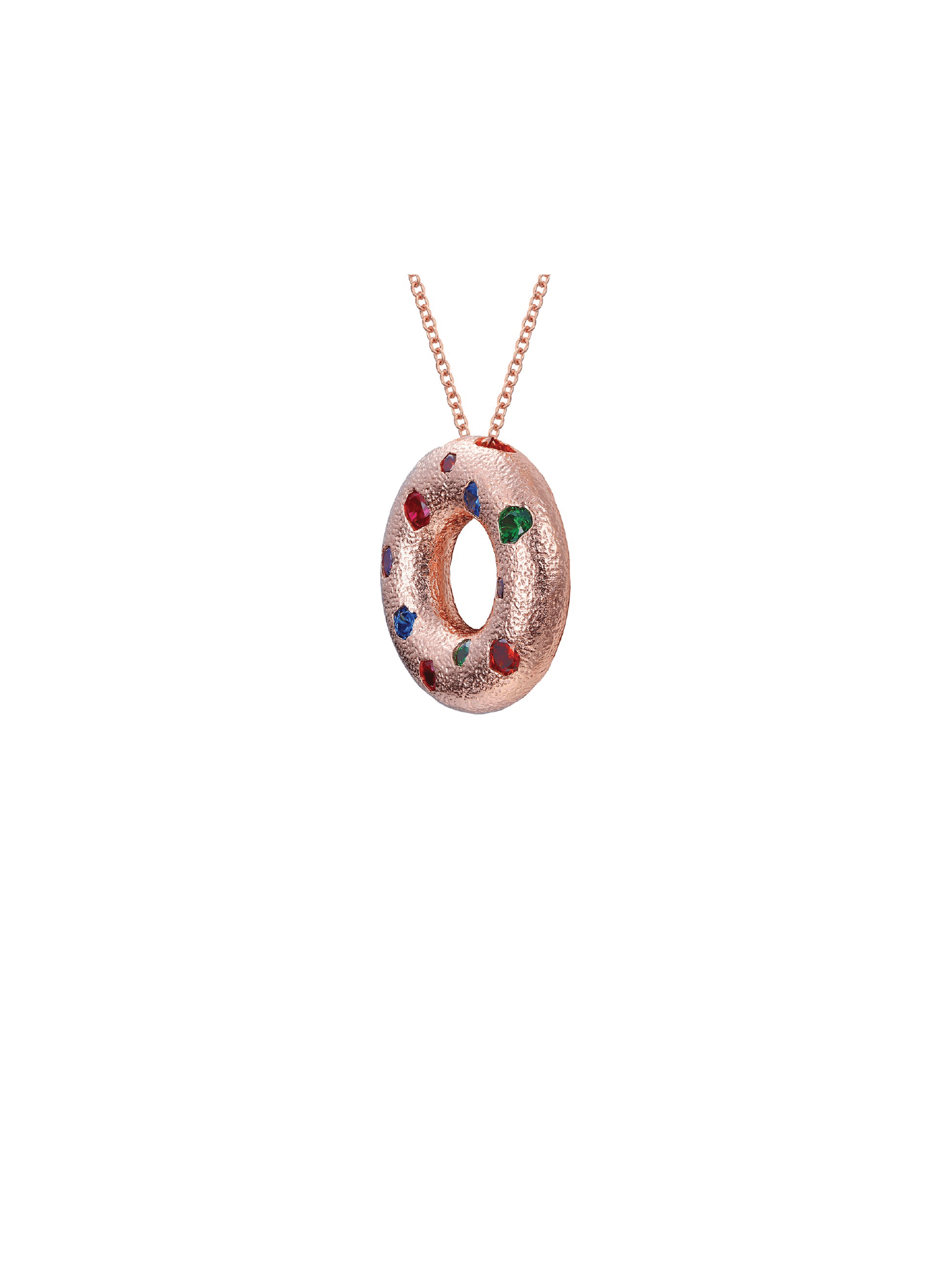 Halo Pendant - Small (Rose Gold) - Necklace | Orange Cube