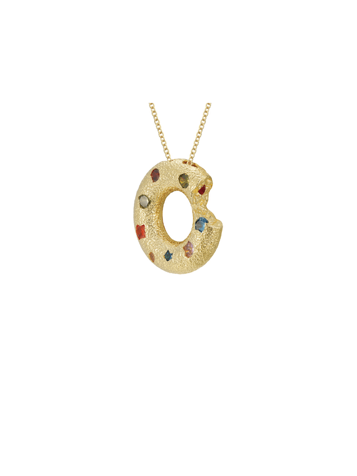 Halo Piece Multiple Style Pendant - Small - Necklace | Orange Cube