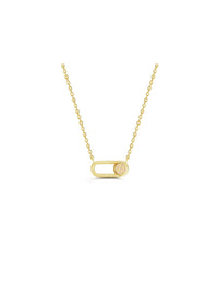 Happiness Lock Necklace - Necklace | Orange Cube