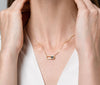 Happiness Lock Necklace - Necklace | Orange Cube