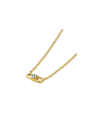 Happiness Lock Necklace - Necklace | Orange Cube