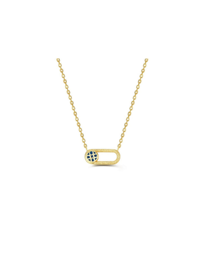 Happiness Lock Necklace - Necklace | Orange Cube