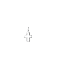 Hollow Cross Charm (White) - Charm | Orange Cube