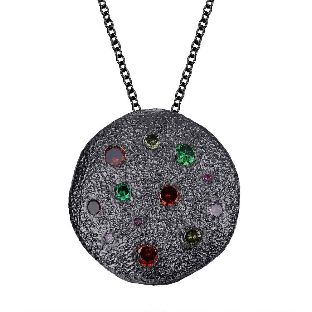 Honour Multiple Style Pendant - Small (Ebony) - Necklace | Orange Cube