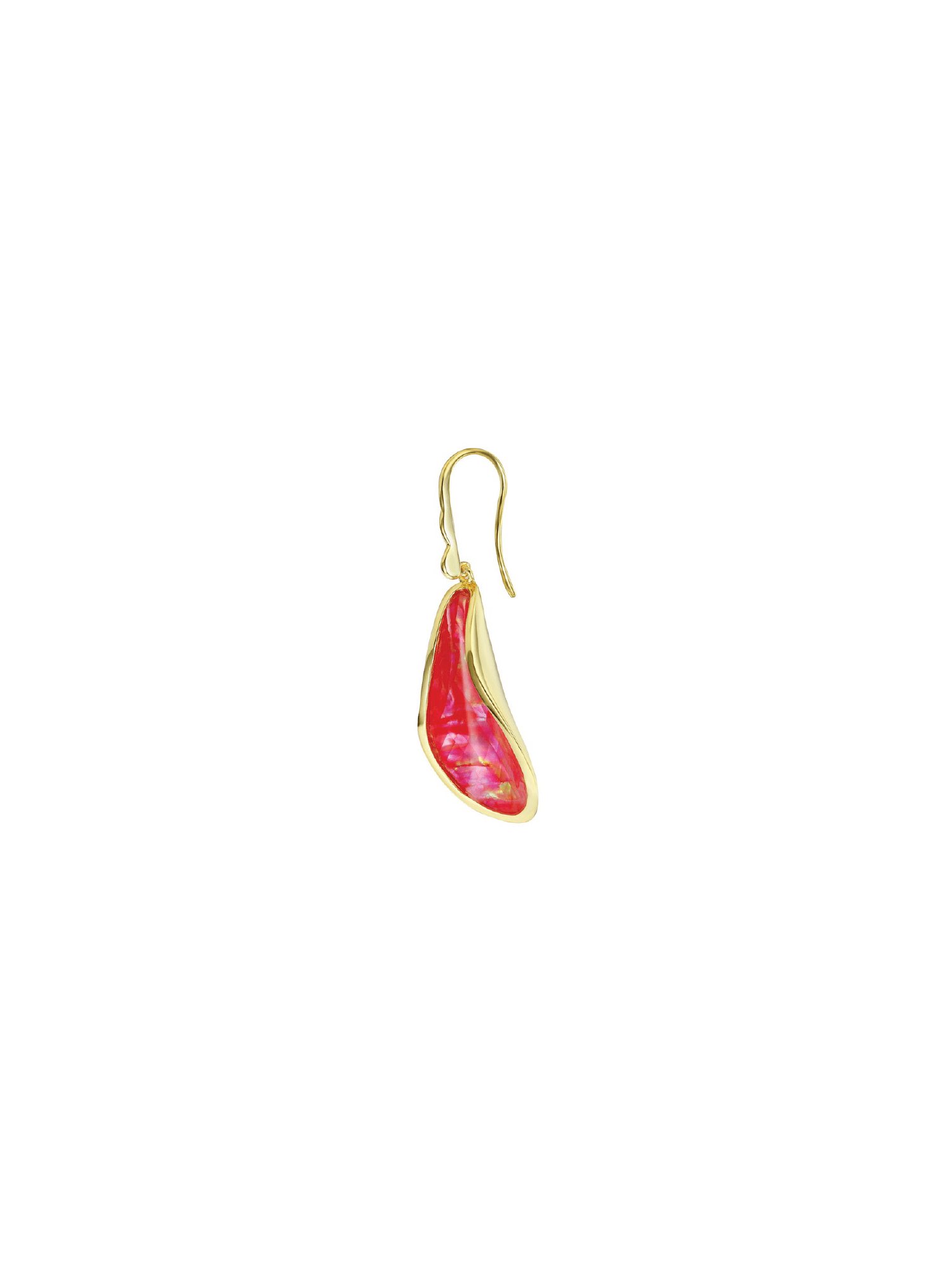 Iris Earring - Red (Single) - Earrings | Orange Cube