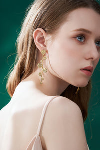 Ivy Earrings (Pair) - Set | Orange Cube