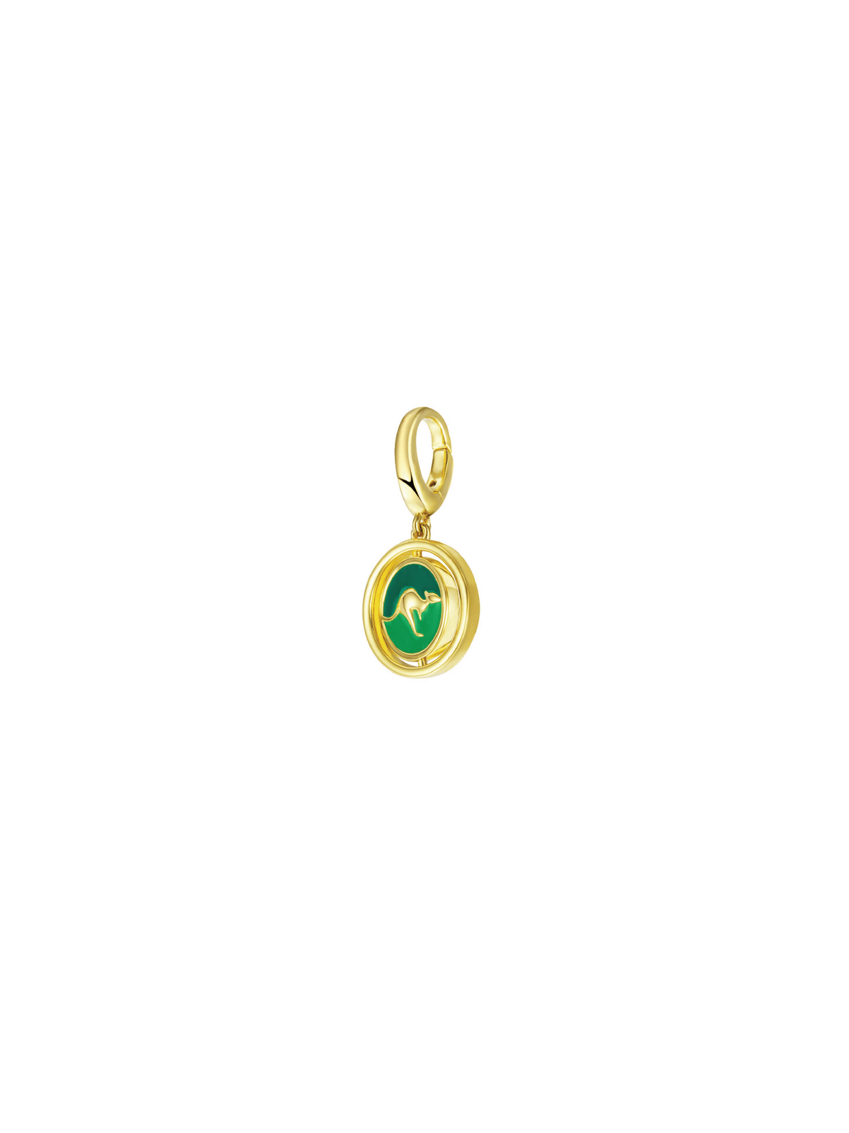 Kangaroo Charm - Green - Charm | Orange Cube