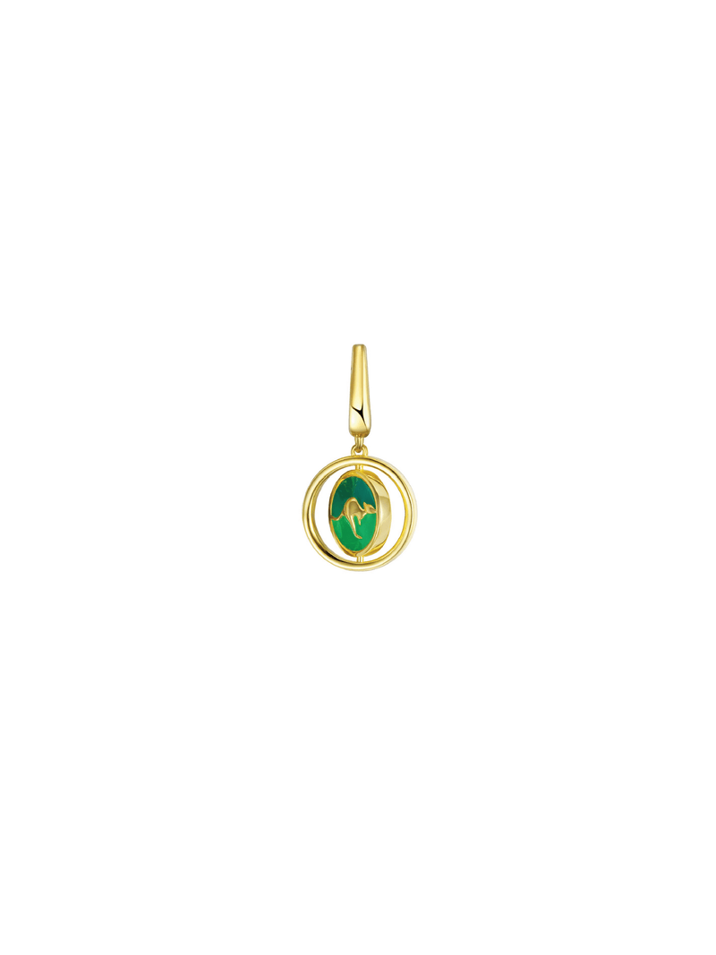 Kangaroo Charm - Green - Charm | Orange Cube