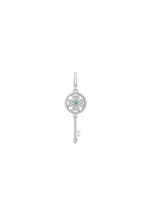 Lucky Clover Key Charm (White) - Charm | Orange Cube