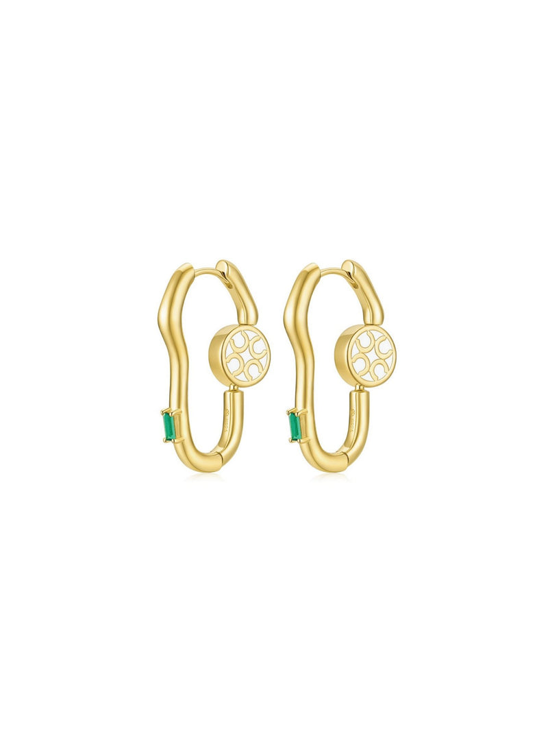 Lucky Roulette Earrings (Pair) - Set | Orange Cube