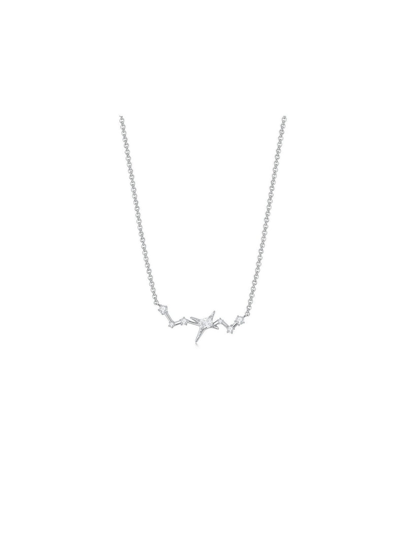 Lucky Star Necklace (White) - Necklace | Orange Cube