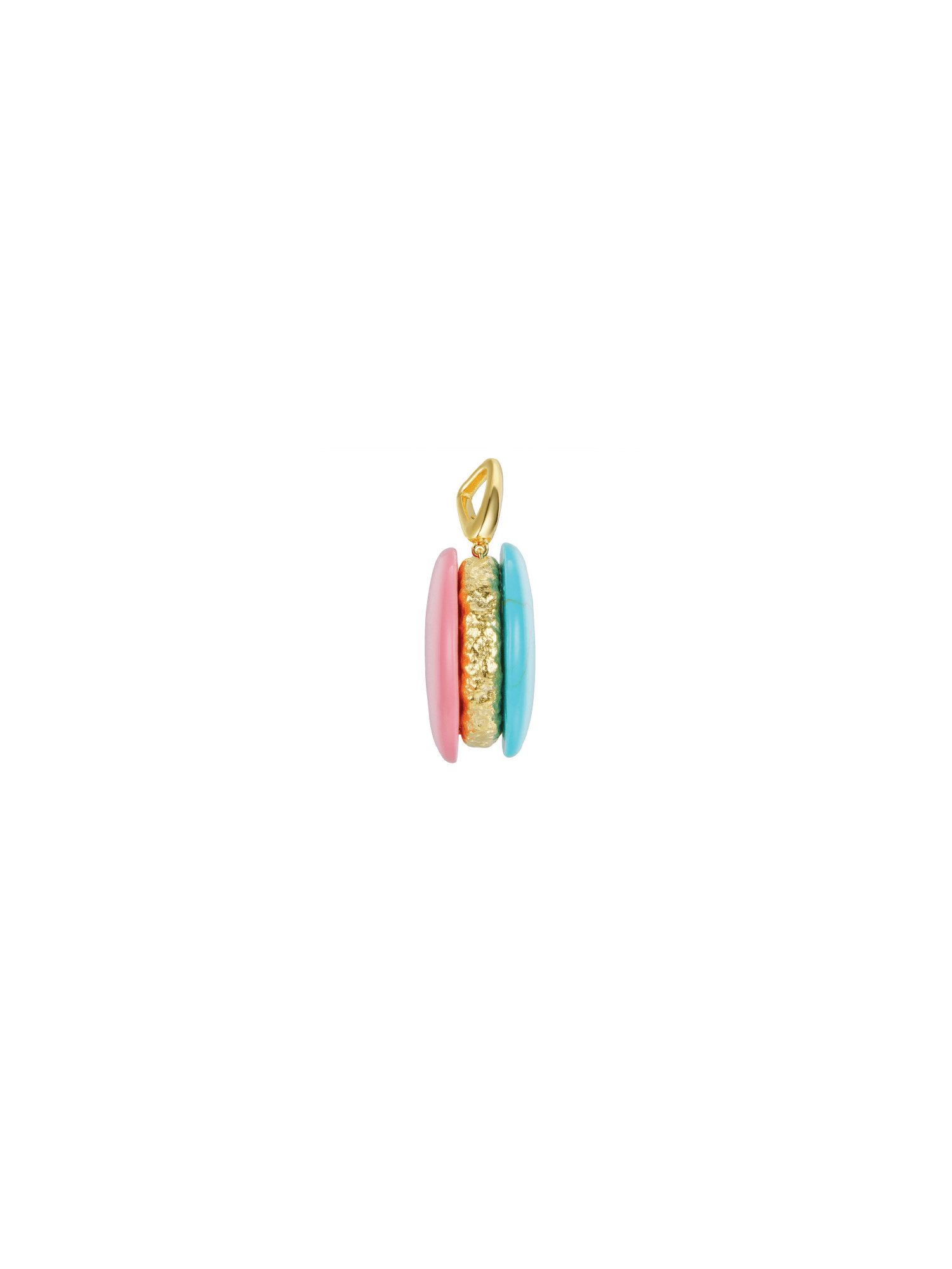Macaroon Charm - Marble Gold - Charm | Orange Cube