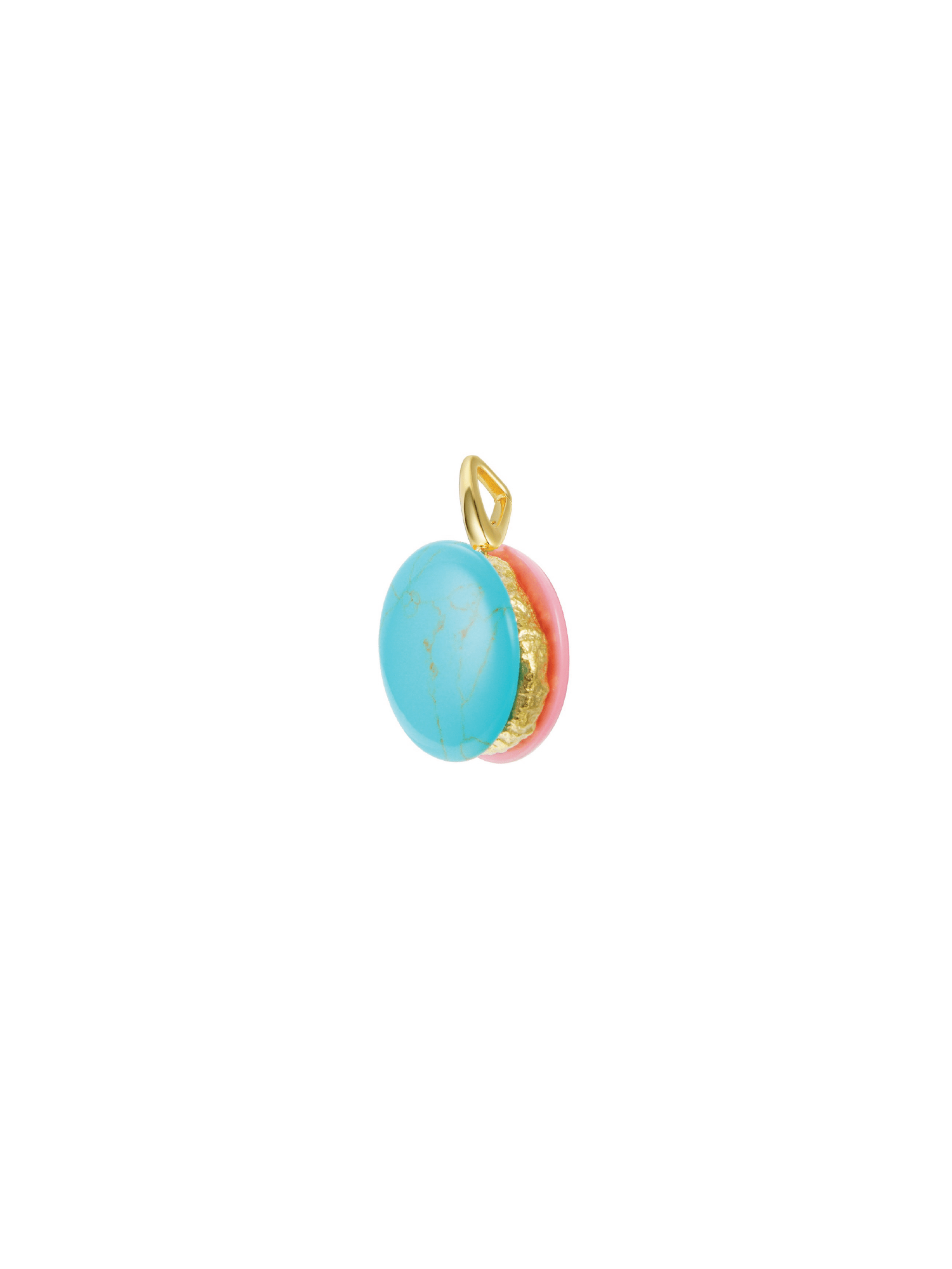 Macaroon Charm - Marble Gold - Charm | Orange Cube