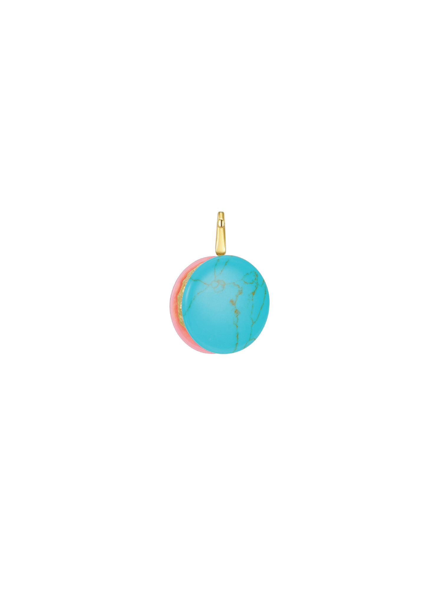 Macaroon Charm - Marble Gold - Charm | Orange Cube