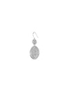 Mirage Earring - Textured (White) (Single) - Earrings | Orange Cube