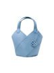 Modern Basket Bag - Baby Blue