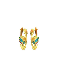 Moreish Earrings (Pair) - Set | Orange Cube