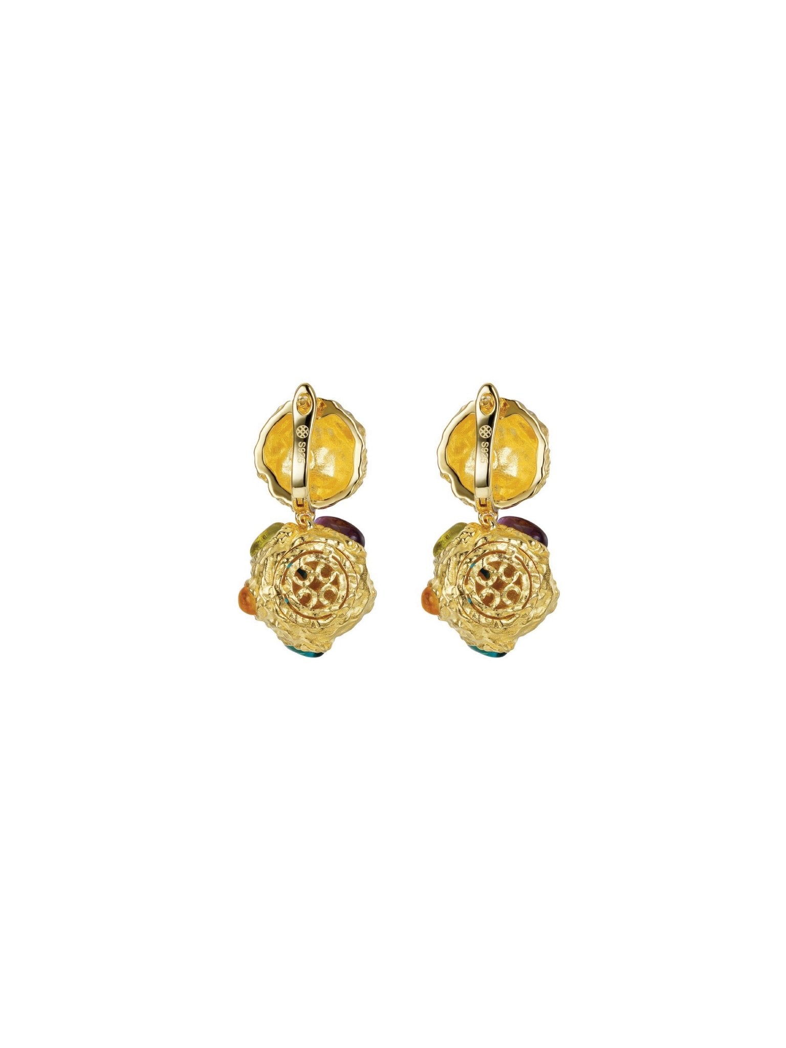 Moreish Earrings - Rocher (Pair) - Set | Orange Cube