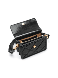 Mosaic Compact Messenger Bag - Black - Bag | Orange Cube
