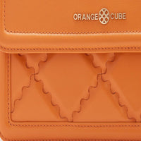 Mosaic Compact Messenger Bag - Orange - Bag | Orange Cube