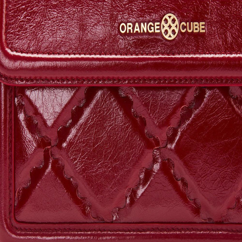 Mosaic Compact Messenger Bag - Retro Red - Bag | Orange Cube
