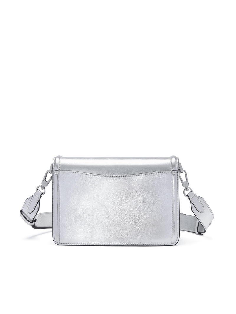 Mosaic Compact Messenger Bag - Silver - Bag | Orange Cube