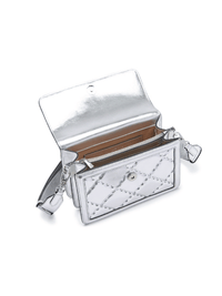 Mosaic Compact Messenger Bag - Silver - Bag | Orange Cube