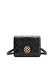 Mosaic Diamond Crossbody Bag - Black