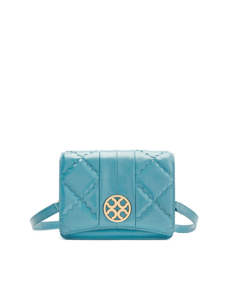 Mosaic Diamond Crossbody Bag - Blue - Bag | Orange Cube