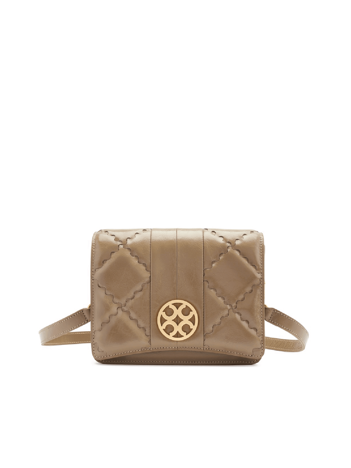 Mosaic Diamond Crossbody Bag - Khaki - Bag | Orange Cube