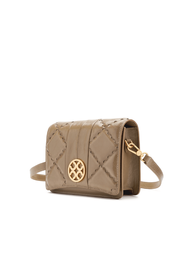 Mosaic Diamond Crossbody Bag - Khaki - Bag | Orange Cube