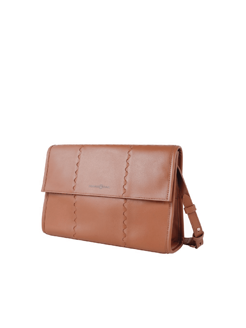Mosaic Messenger Bag - Brown - Bag | Orange Cube