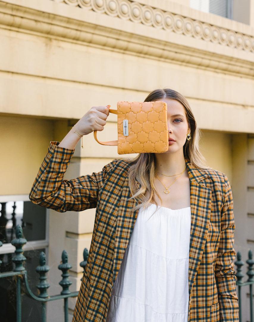Mosaic Soft Tote - Orange - Bag | Orange Cube