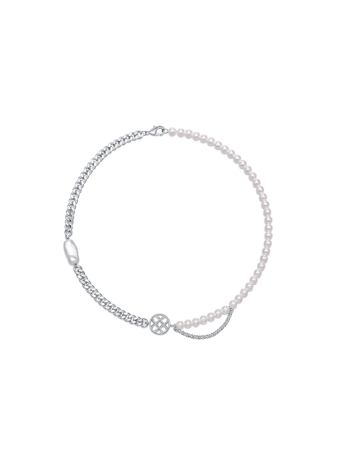 Multilayer Signature Necklace (White) - Necklace | Orange Cube