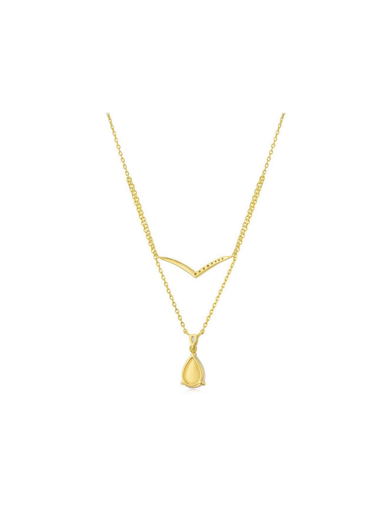 Mystic Necklace (V Shape) - Necklace | Orange Cube