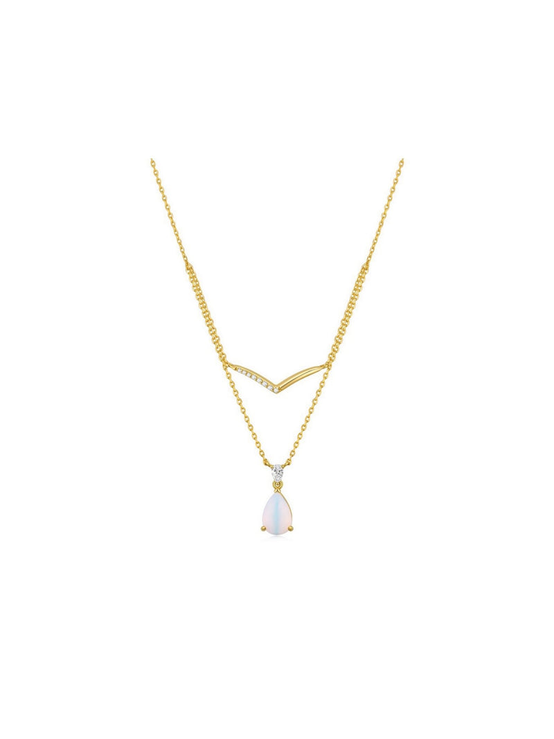 Mystic Necklace (V Shape) - Necklace | Orange Cube