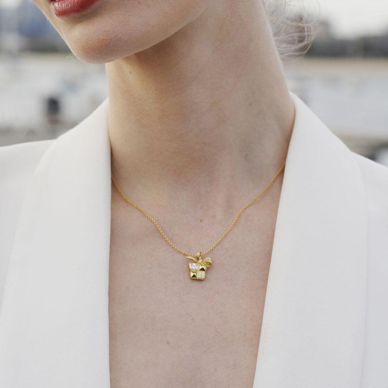 Present Necklace - Necklace | Orange Cube