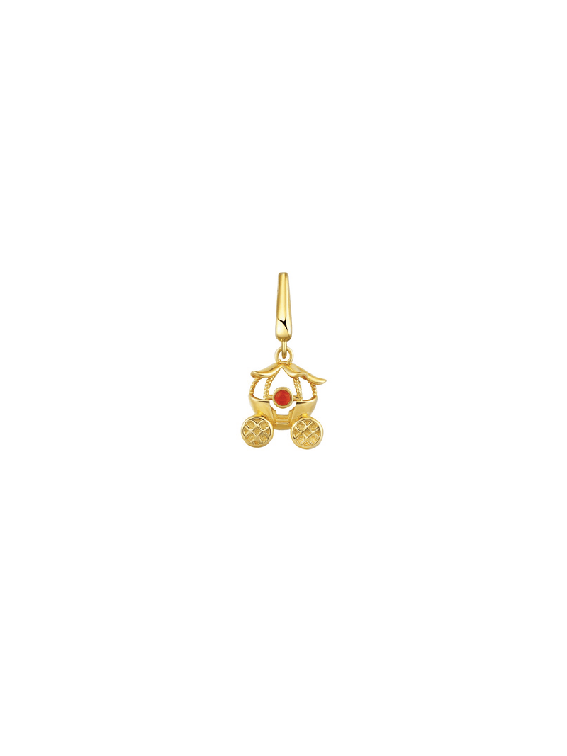 Pumpkin Carriage Charm - Honey Orange - Charm | Orange Cube