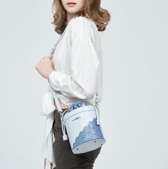 Quilted Impressions Bucket Bag - Sky Blue/ Blue Shadow - Bag | Orange Cube