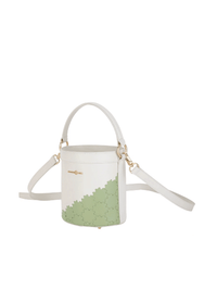 Quilted Impressions Bucket Bag - Star White/ Forest Green - Bag | Orange Cube