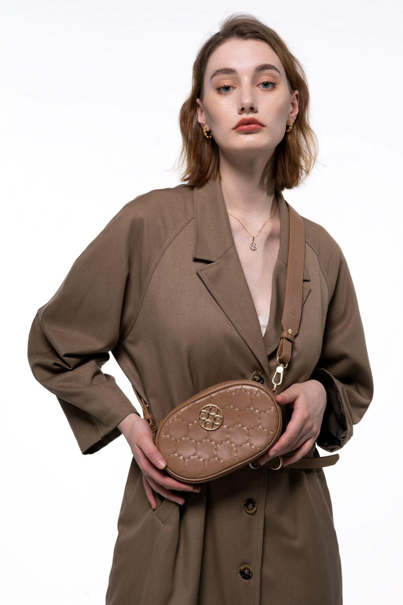 Quilted Impressions Cross Body - Tan - Bag | Orange Cube