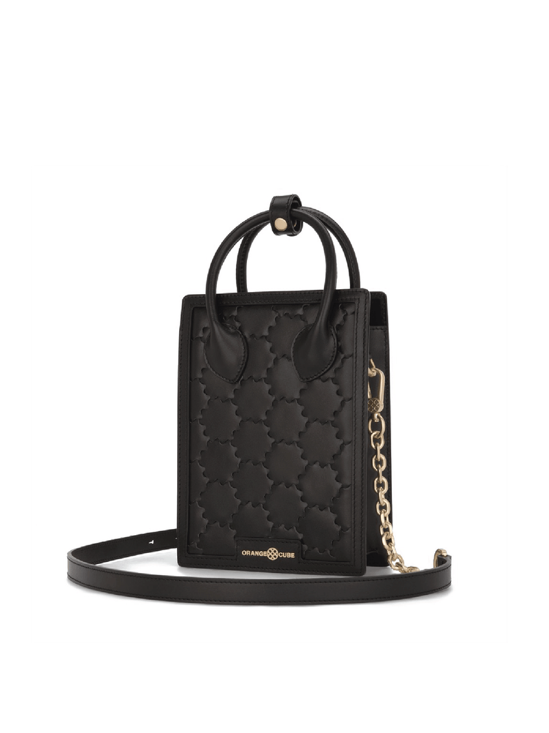 Quilted Impressions Mini Tote Bag - Black - Bag | Orange Cube