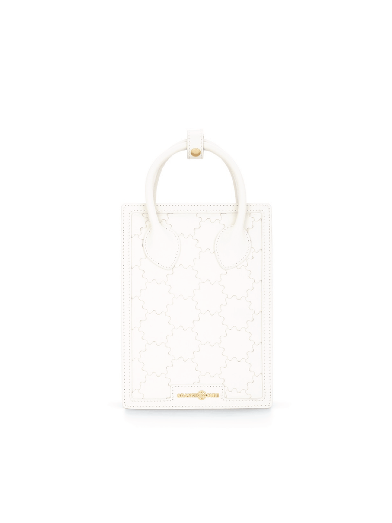 Quilted Impressions Mini Tote Bag - Tofu - Bag | Orange Cube